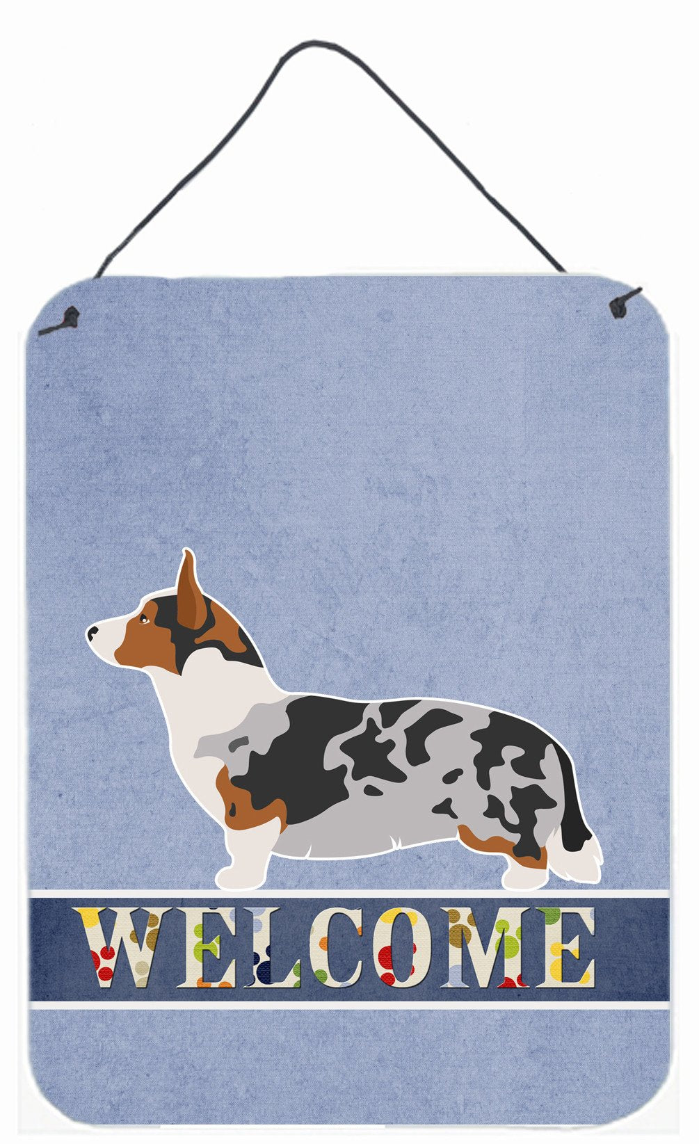 Welsh Corgi Cardigan Welcome Wall or Door Hanging Prints BB8313DS1216 by Caroline's Treasures