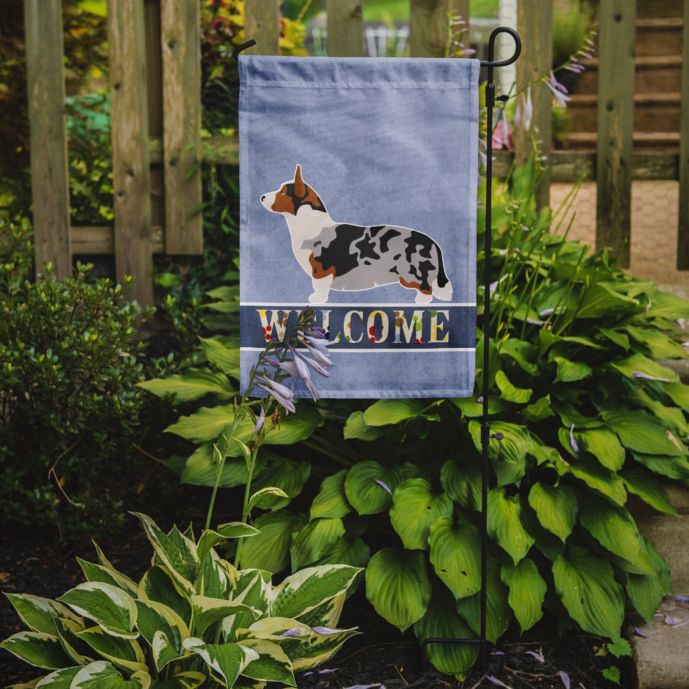 Welsh Corgi Cardigan Welcome Flag Garden Size BB8313GF  the-store.com.