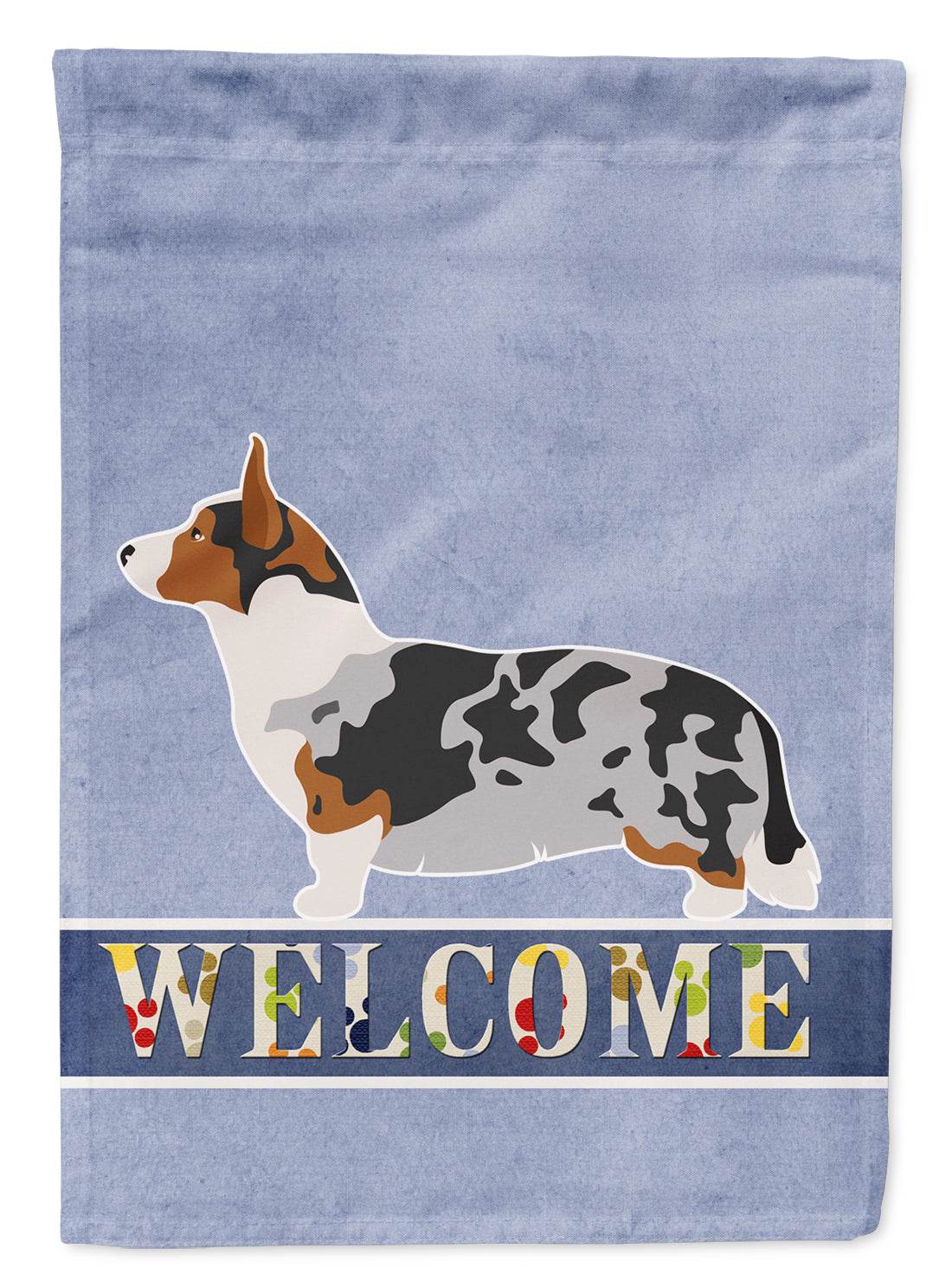 Welsh Corgi Cardigan Welcome Flag Garden Size BB8313GF  the-store.com.