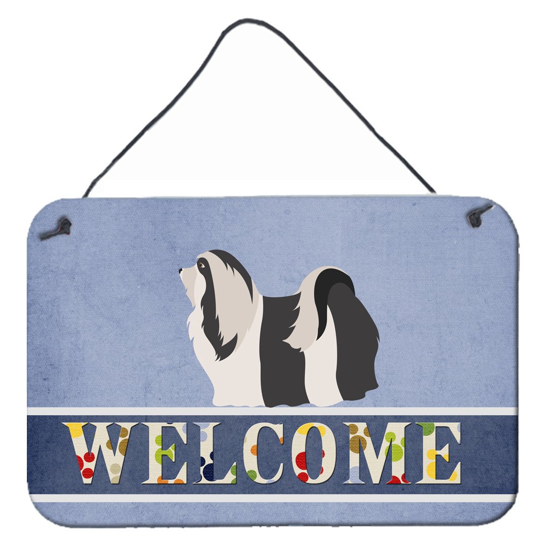 Havanese Welcome Wall or Door Hanging Prints BB8314DS812 by Caroline's Treasures