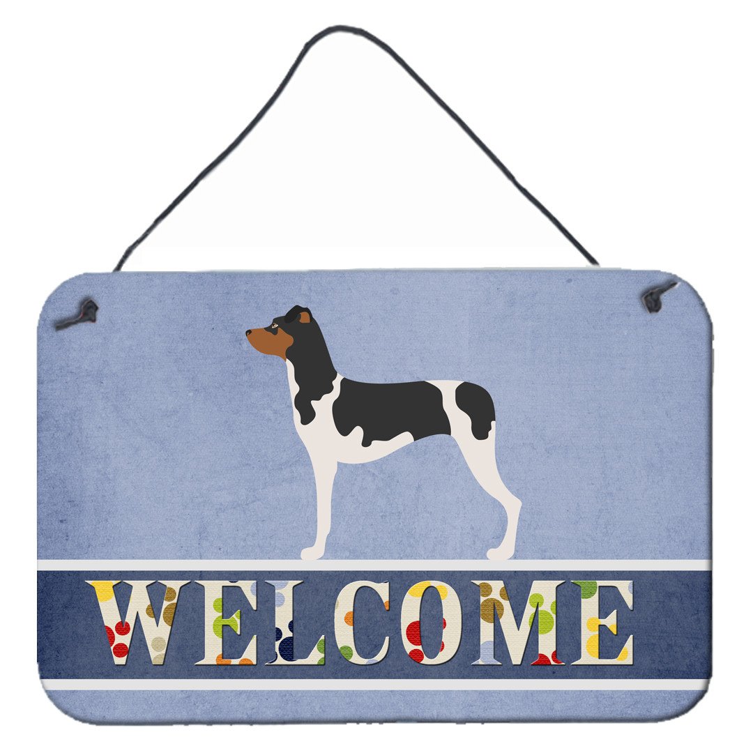 Brazilian Terrier Welcome Wall or Door Hanging Prints BB8315DS812 by Caroline's Treasures