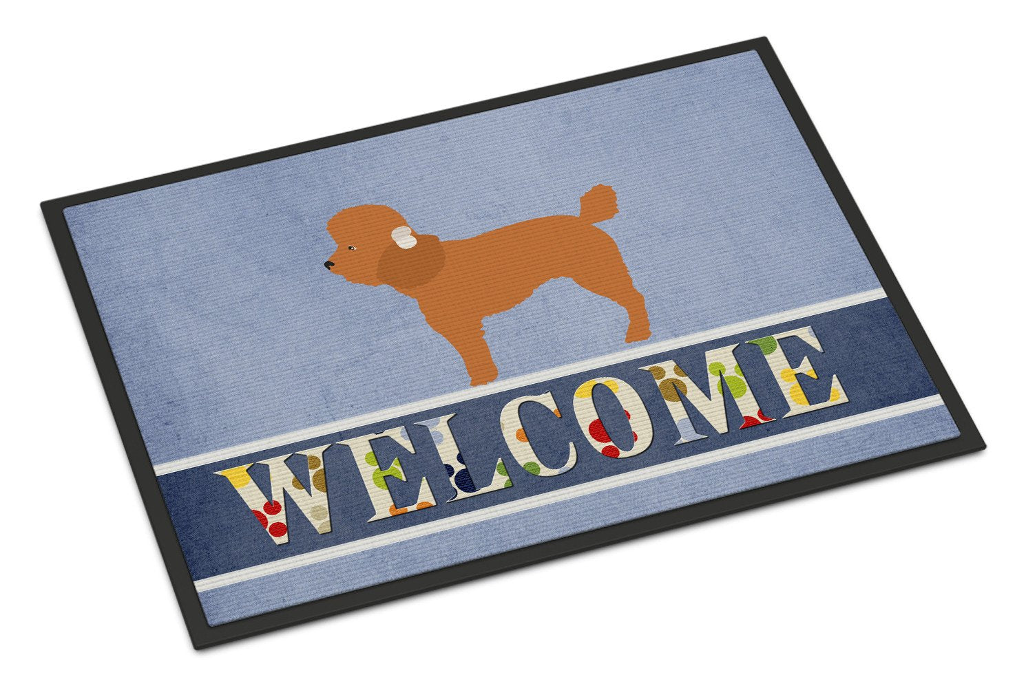 Toy Poodle Welcome Indoor or Outdoor Mat 24x36 BB8316JMAT by Caroline's Treasures