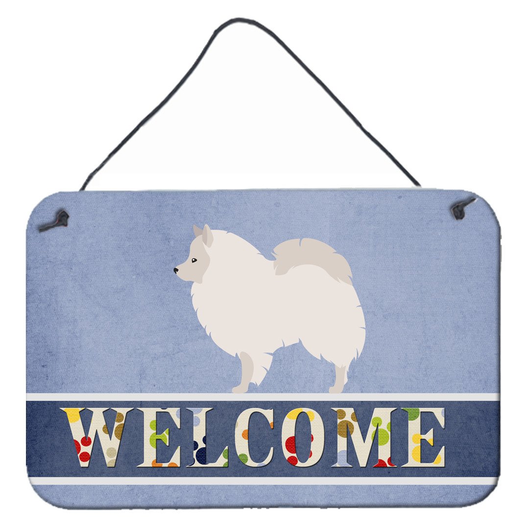 German Spitz Welcome Wall or Door Hanging Prints BB8317DS812 by Caroline's Treasures