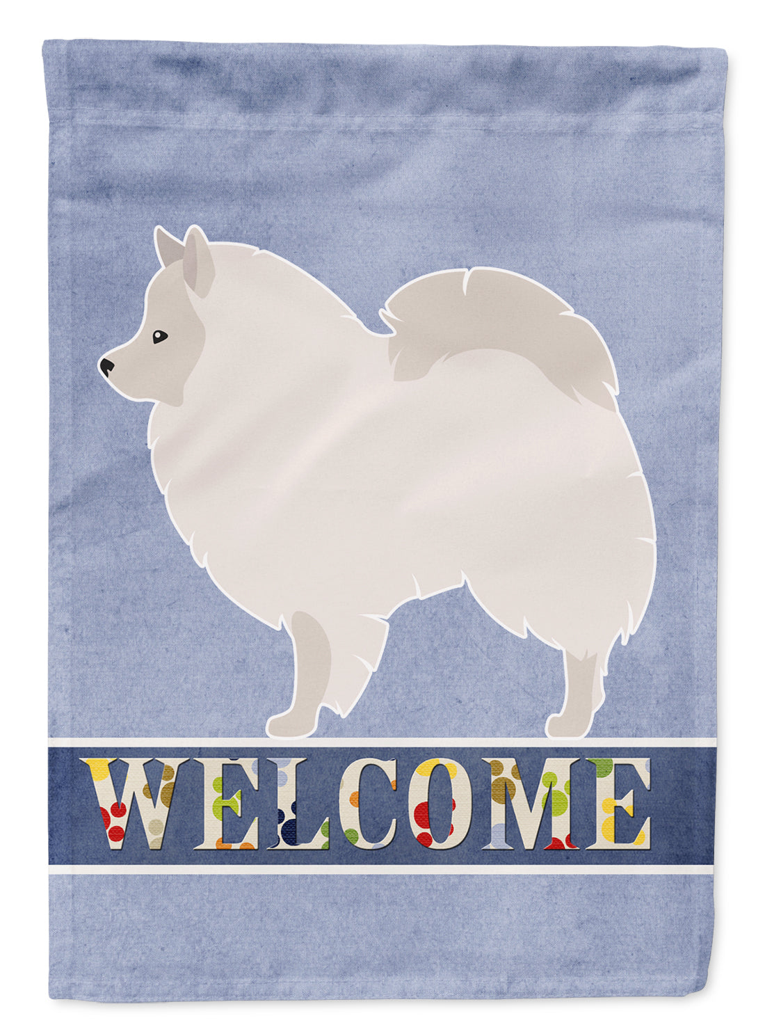 German Spitz Welcome Flag Garden Size BB8317GF  the-store.com.