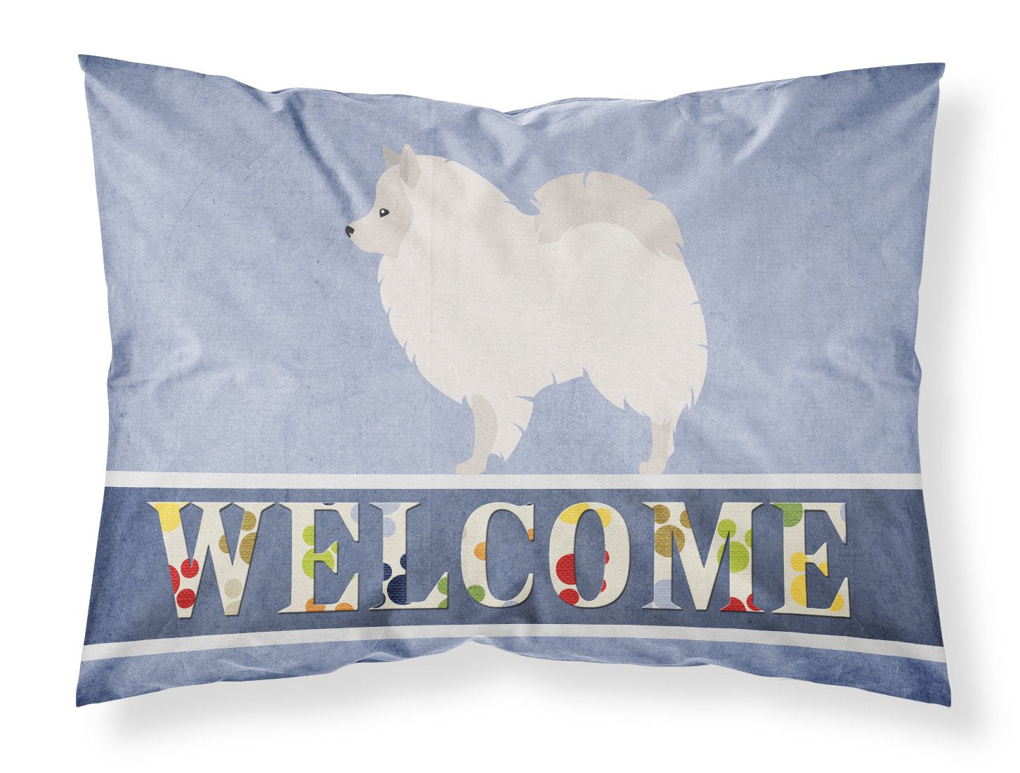 German Spitz Welcome Fabric Standard Pillowcase BB8317PILLOWCASE by Caroline's Treasures