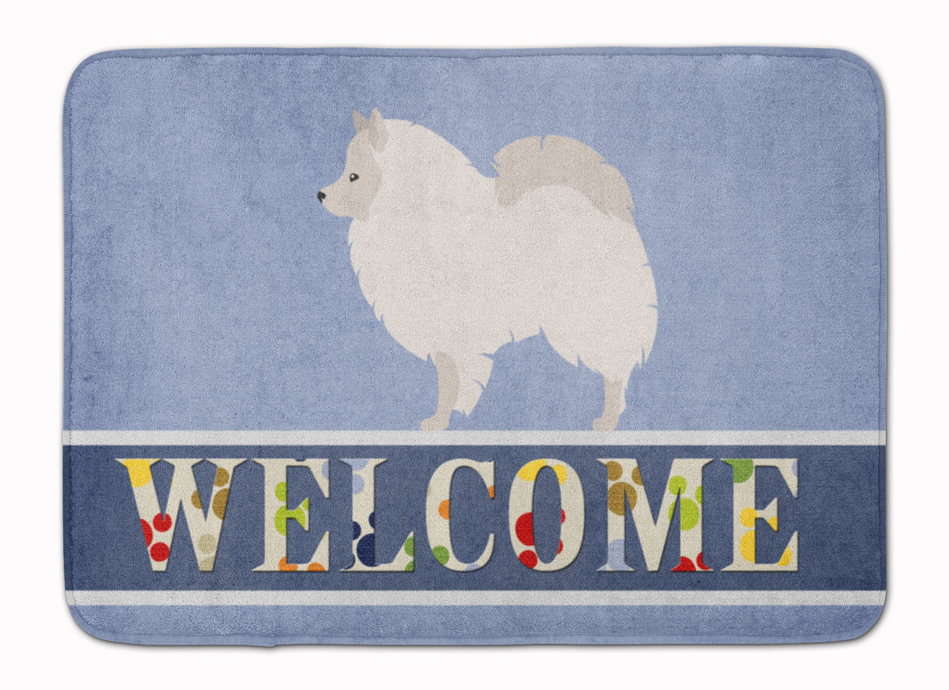 German Spitz Welcome Machine Washable Memory Foam Mat BB8317RUG - the-store.com