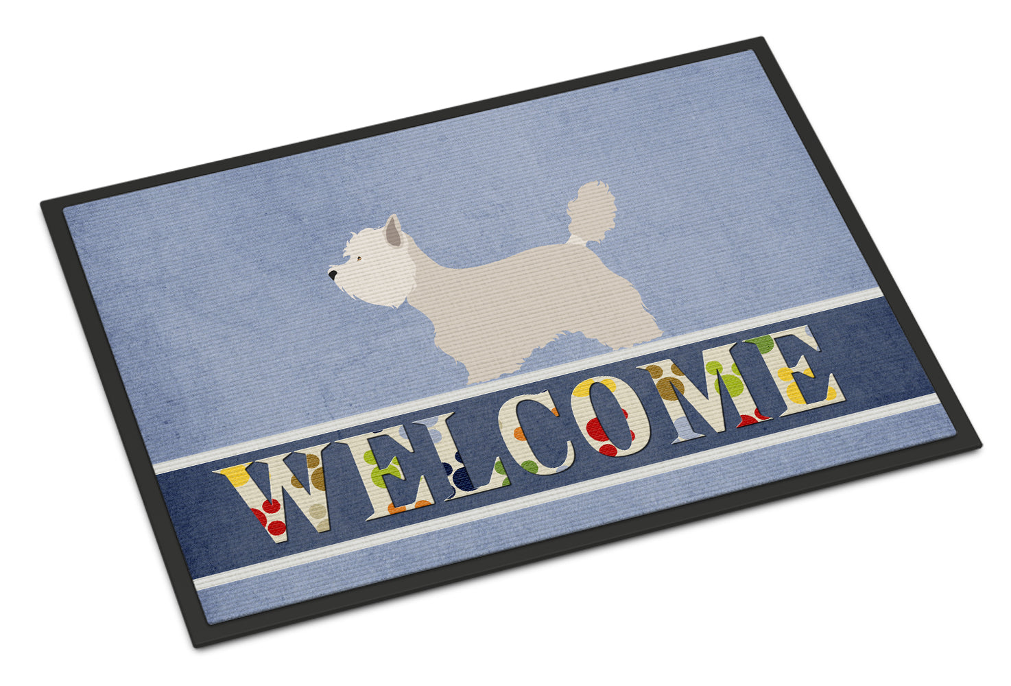 Westie Welcome Indoor or Outdoor Mat 18x27 BB8318MAT - the-store.com