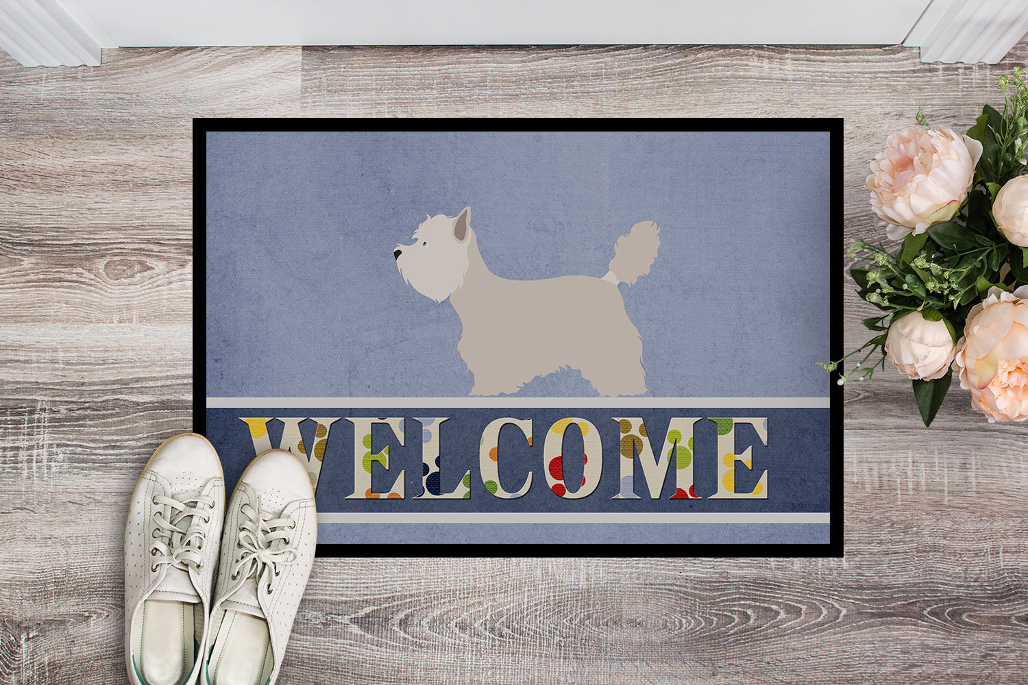 Westie Welcome Indoor or Outdoor Mat 18x27 BB8318MAT - the-store.com