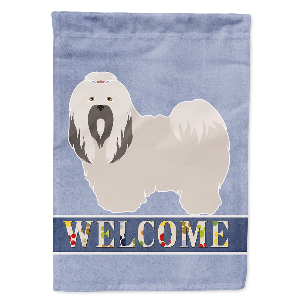 Lhasa Apso Welcome Flag Canvas House Size BB8319CHF  the-store.com.