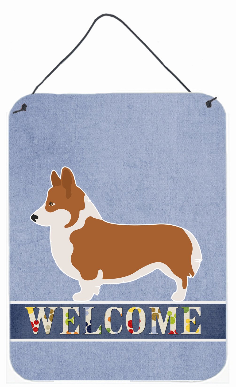 Pembroke Welsh Corgi Welcome Wall or Door Hanging Prints BB8320DS1216 by Caroline's Treasures