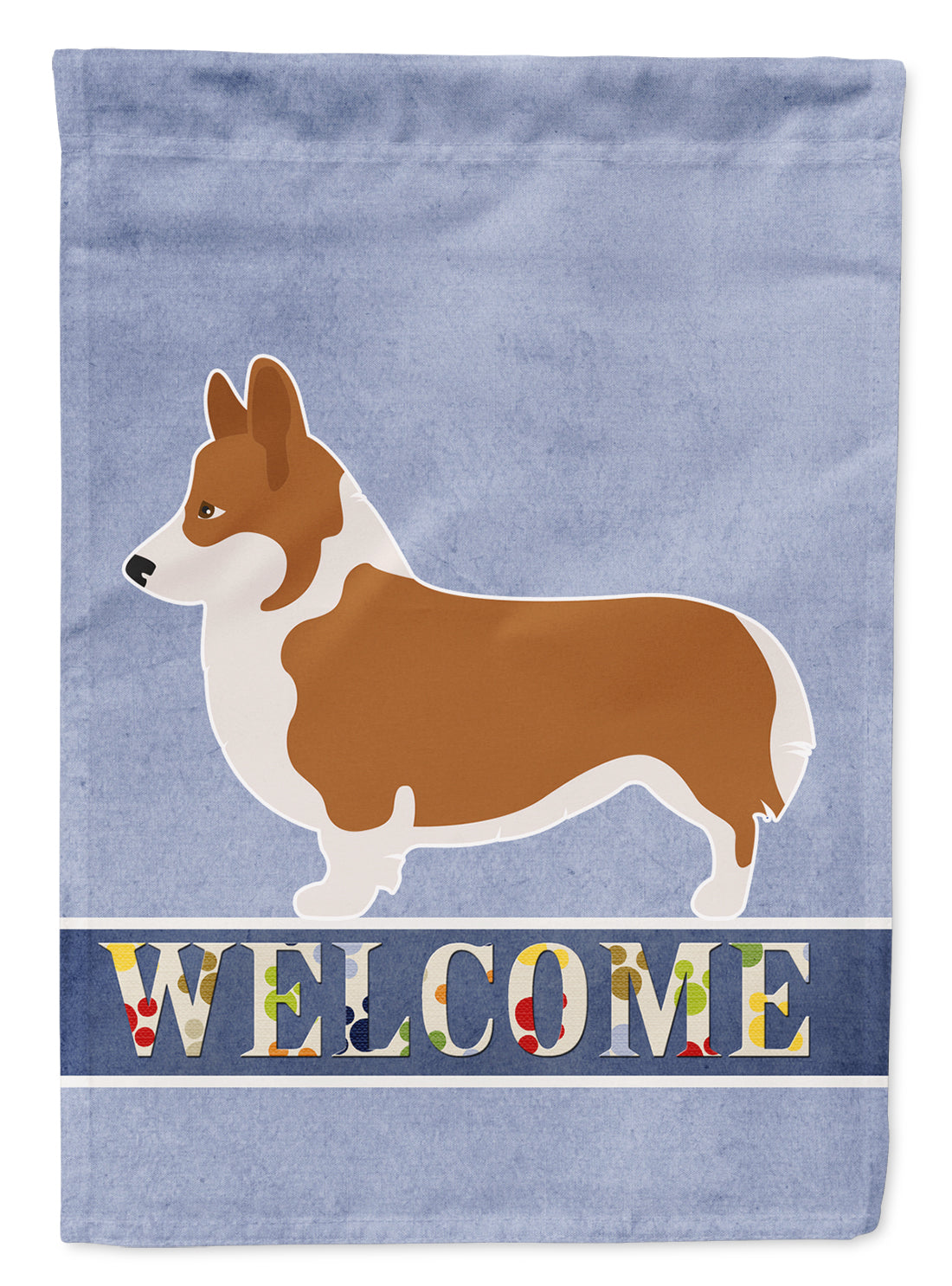 Pembroke Welsh Corgi Welcome Flag Garden Size BB8320GF  the-store.com.