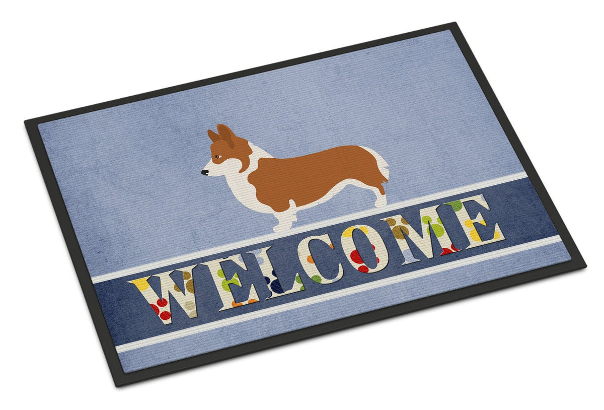 Pembroke Welsh Corgi Welcome Indoor or Outdoor Mat 24x36 BB8320JMAT by Caroline&#39;s Treasures