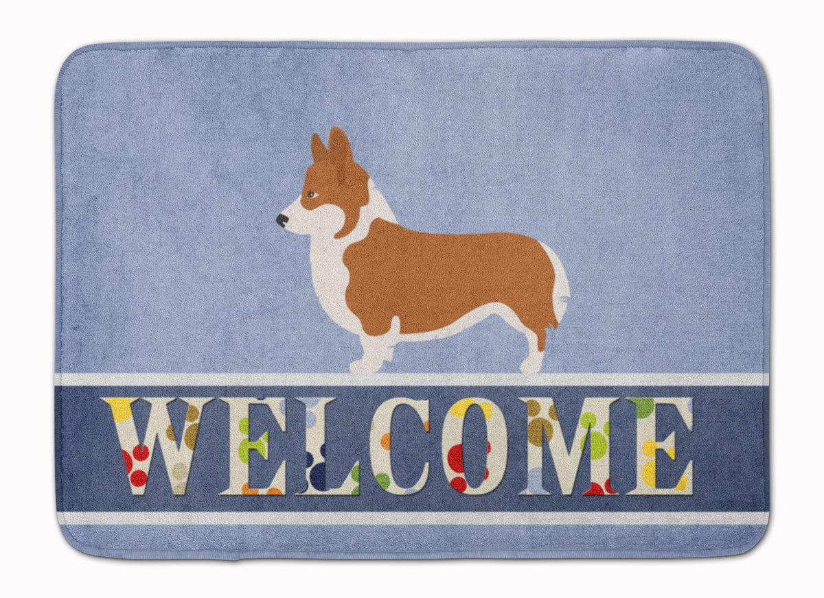 Pembroke Welsh Corgi Welcome Machine Washable Memory Foam Mat BB8320RUG - the-store.com