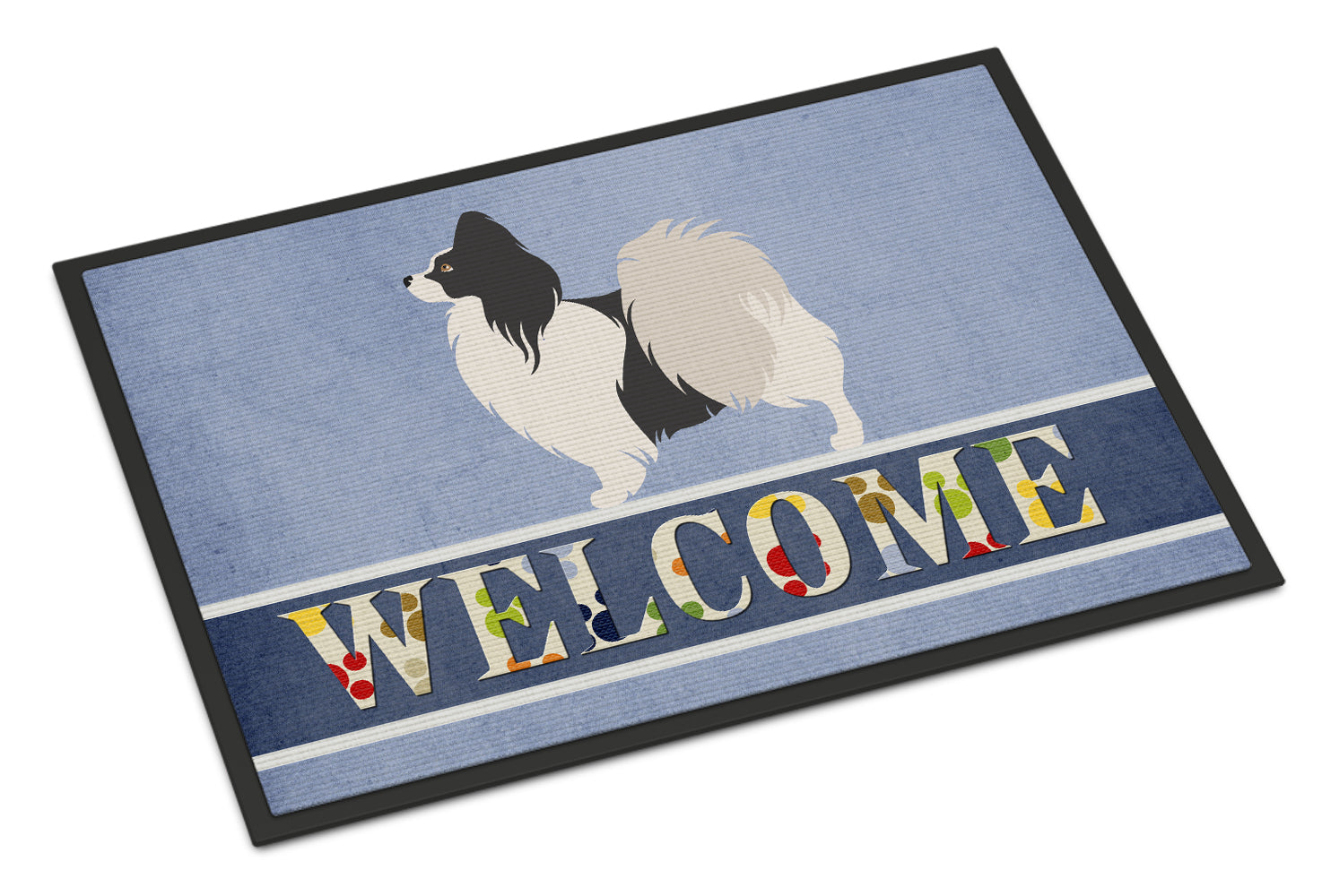 Papillon Welcome Indoor or Outdoor Mat 18x27 BB8322MAT - the-store.com