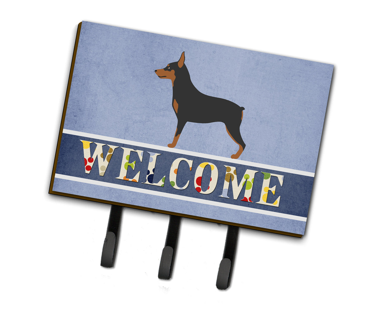 Miniature Pinscher Welcome Leash or Key Holder BB8323TH68  the-store.com.