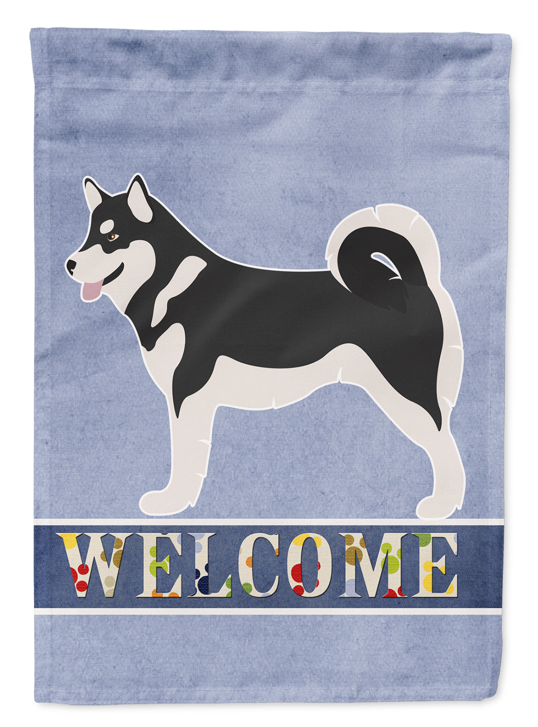 Alaskan Malamute Welcome Flag Garden Size BB8324GF  the-store.com.