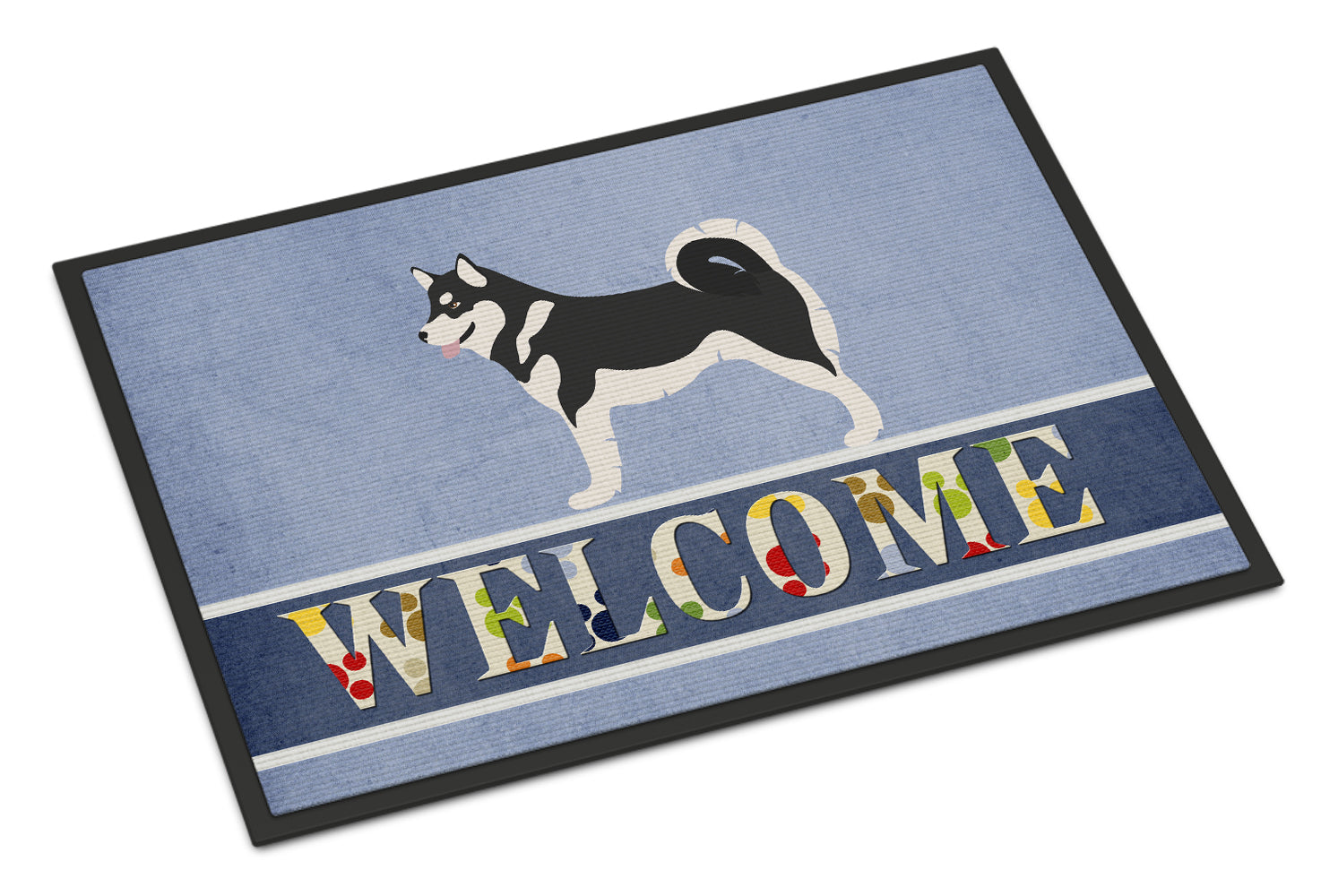 Alaskan Malamute Welcome Indoor or Outdoor Mat 18x27 BB8324MAT - the-store.com