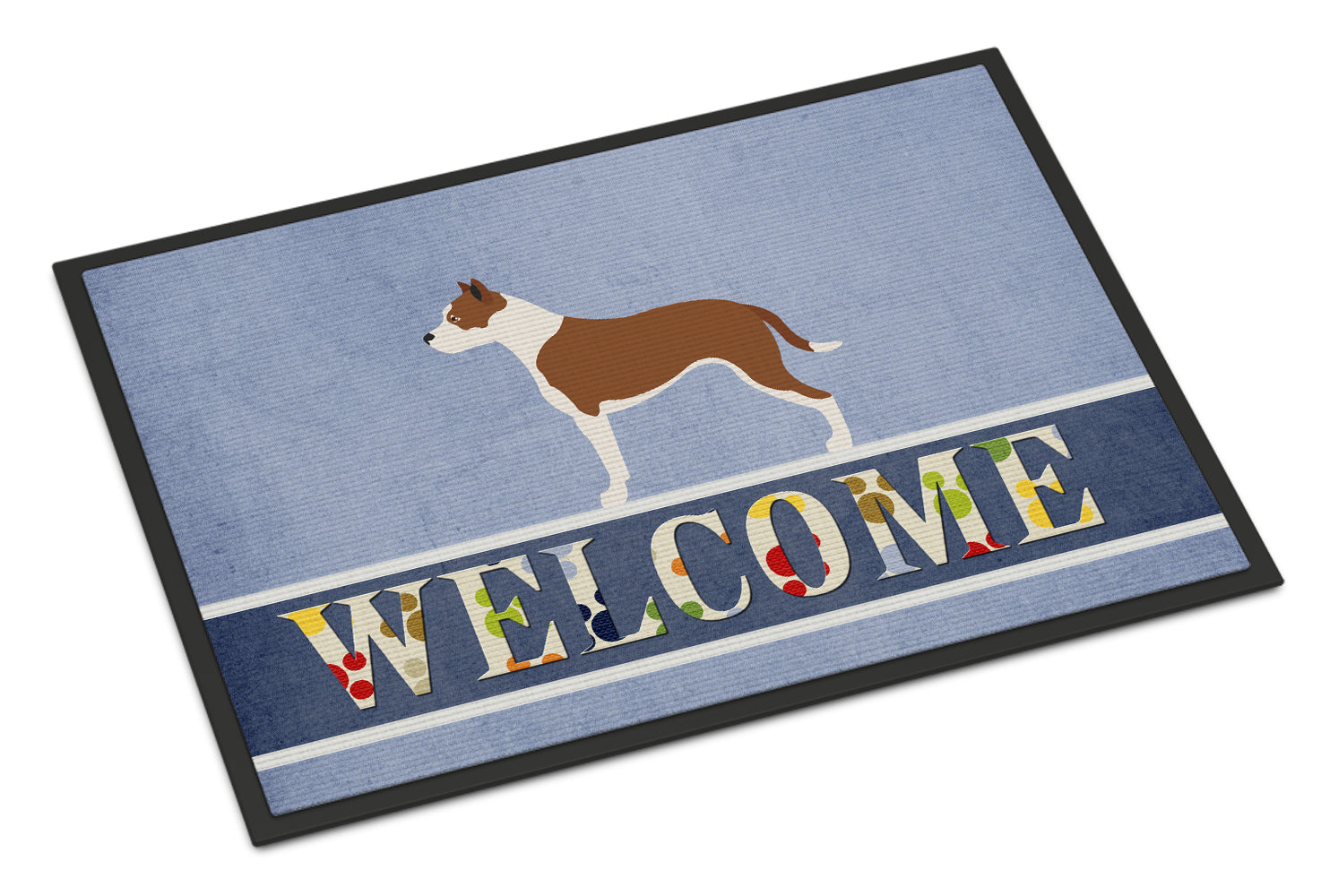 Pit Bull Terrier Welcome Indoor or Outdoor Mat 18x27 BB8325MAT - the-store.com