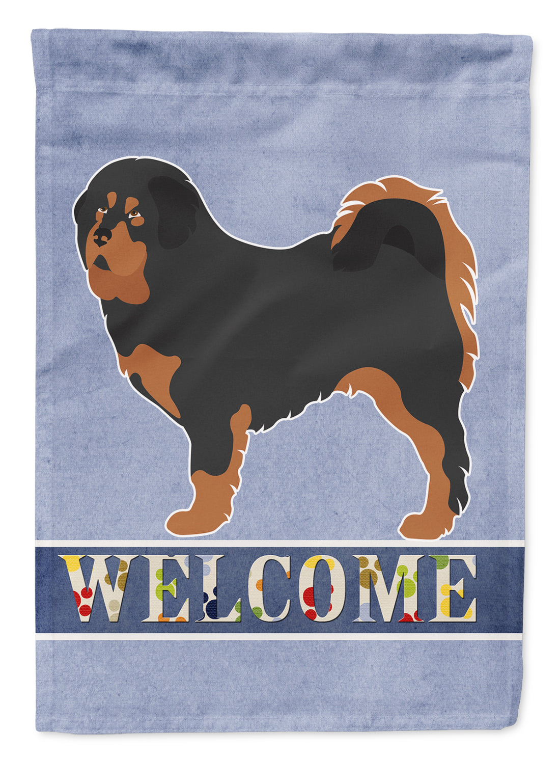 Tibetan Mastiff Welcome Flag Garden Size BB8326GF  the-store.com.