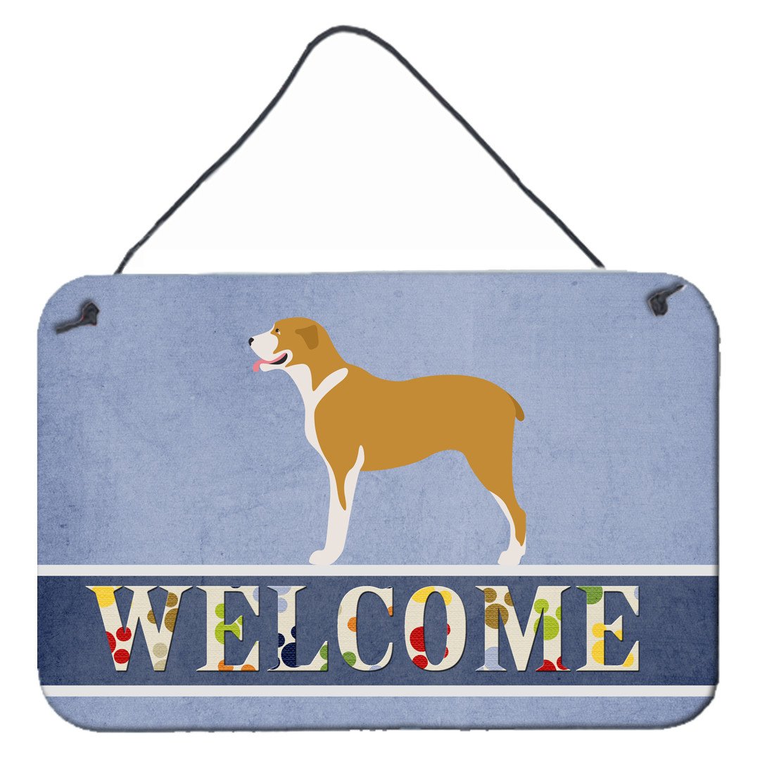 Belgium Mastiff Welcome Wall or Door Hanging Prints BB8327DS812 by Caroline's Treasures