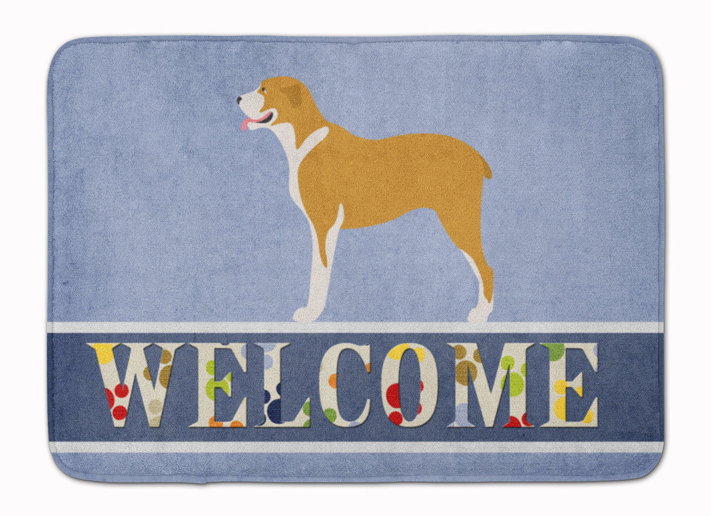 Belgium Mastiff Welcome Machine Washable Memory Foam Mat BB8327RUG - the-store.com