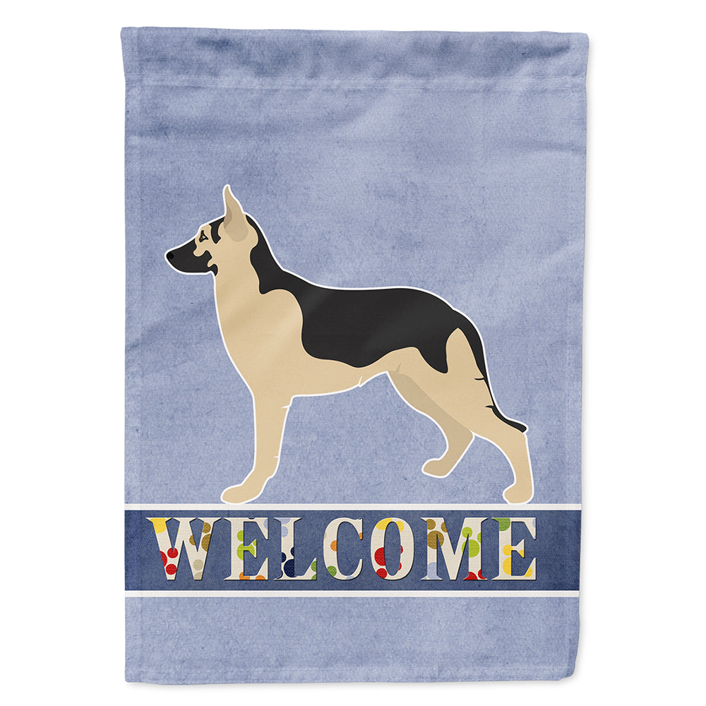 German Shepherd Welcome Flag Canvas House Size BB8330CHF  the-store.com.