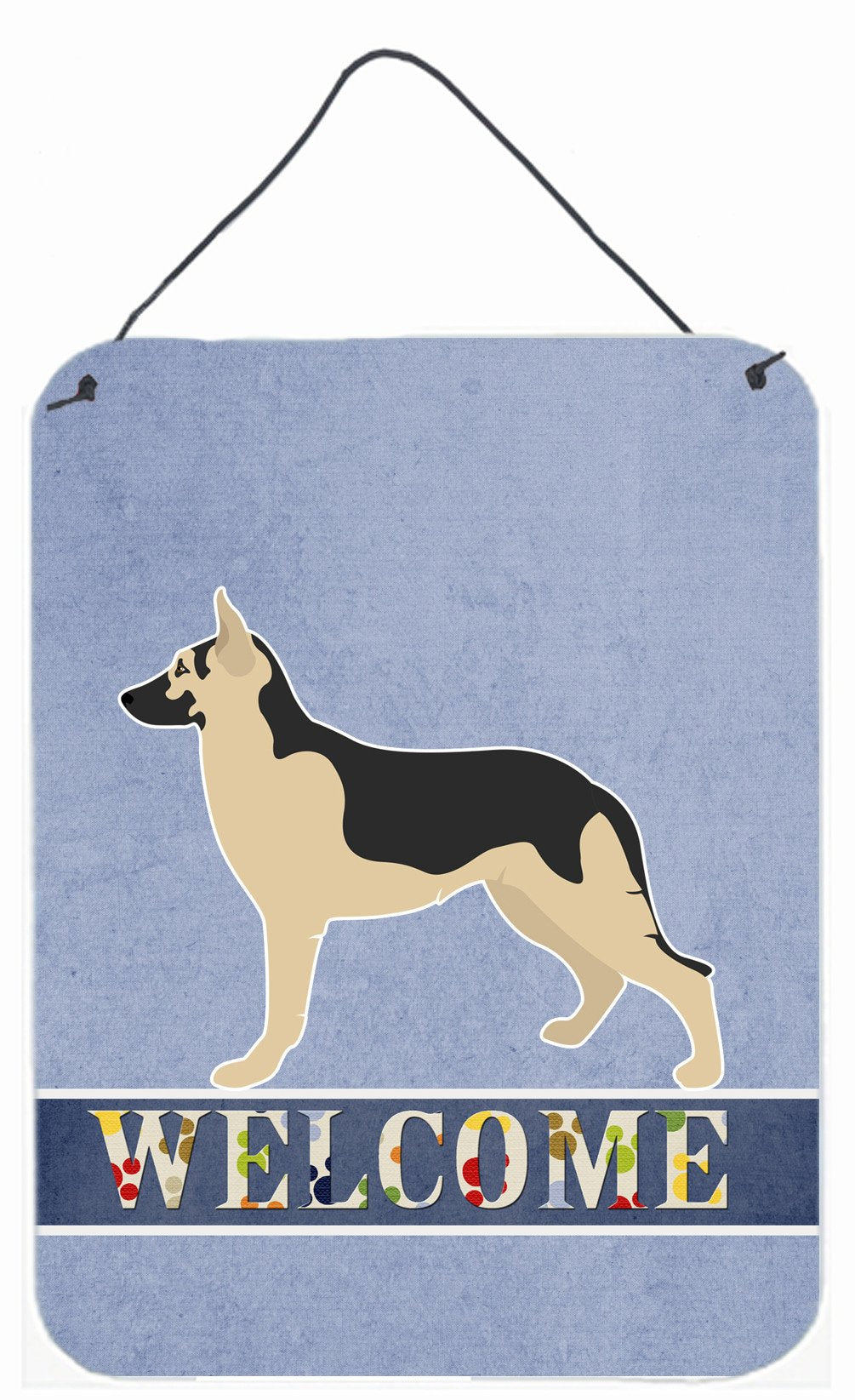 German Shepherd Welcome Wall or Door Hanging Prints BB8330DS1216 by Caroline&#39;s Treasures