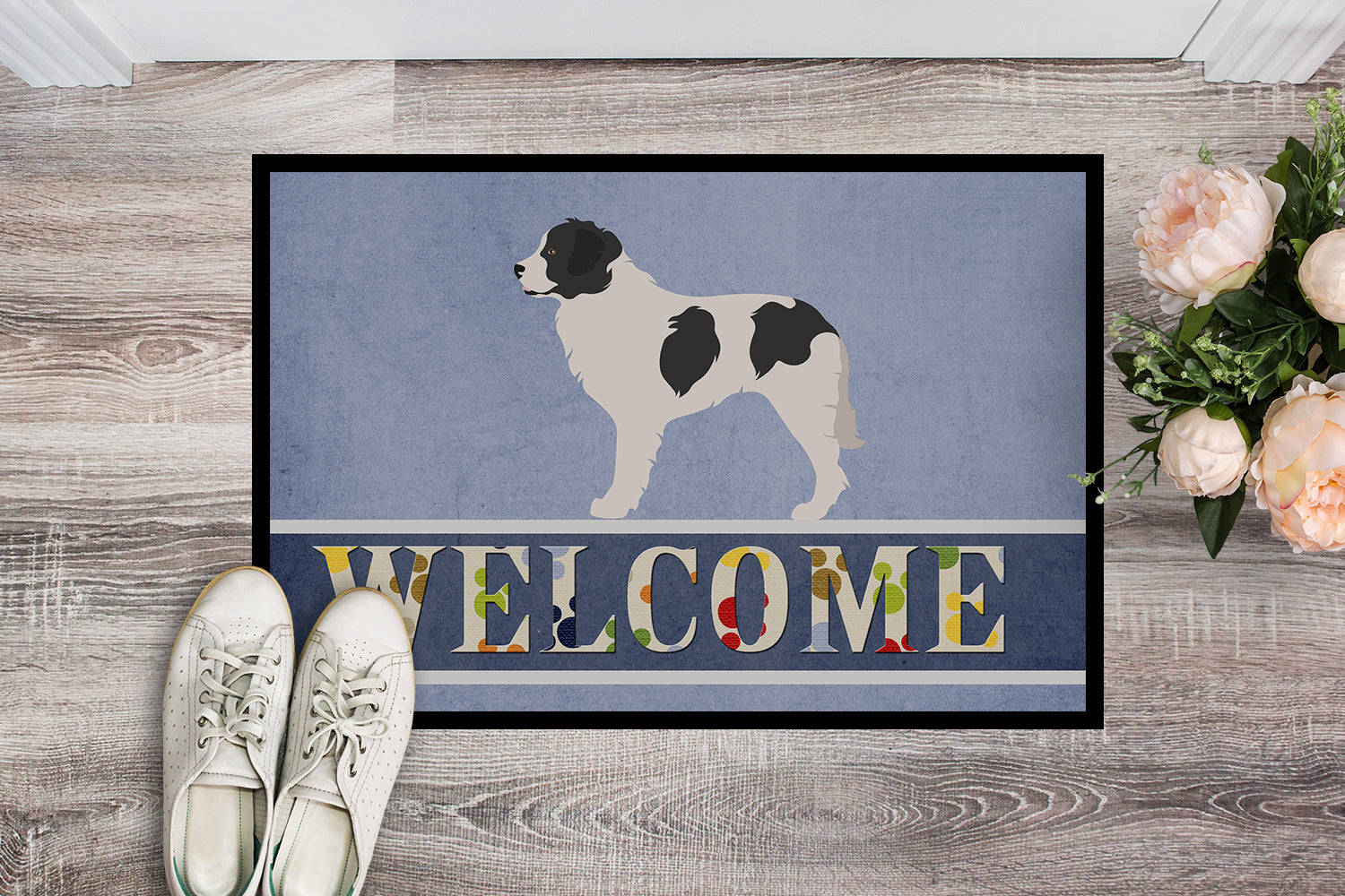 Landseer Welcome Indoor or Outdoor Mat 18x27 BB8331MAT - the-store.com