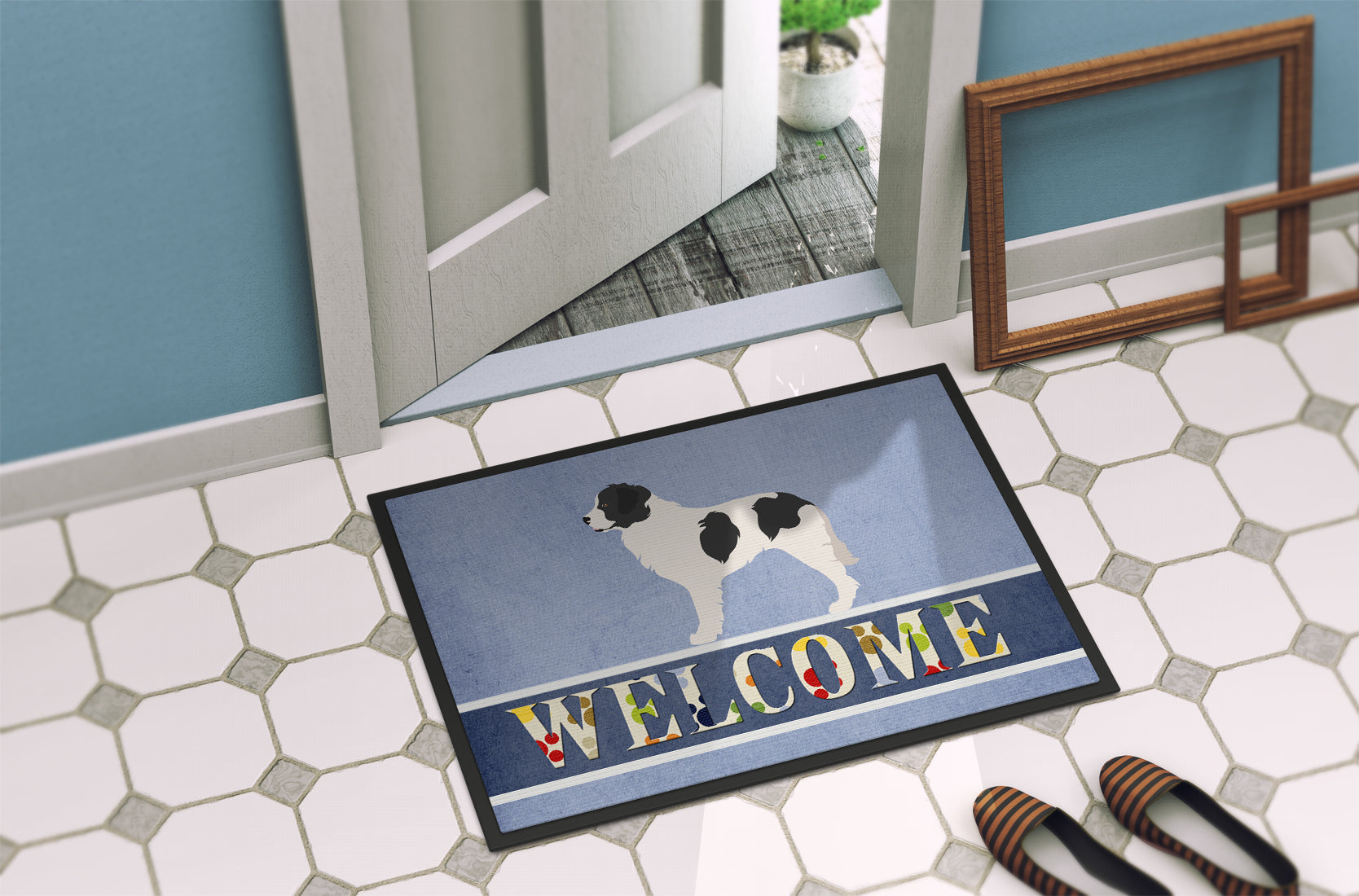 Landseer Welcome Indoor or Outdoor Mat 18x27 BB8331MAT - the-store.com