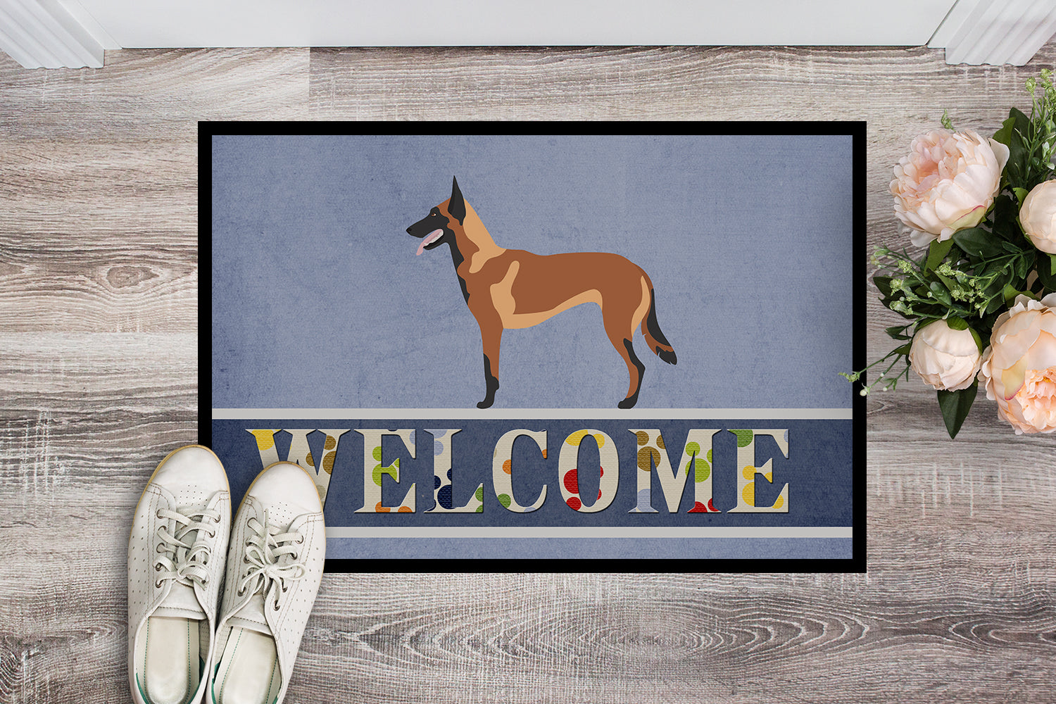 Malinois Belgian Shepherd  Indoor or Outdoor Mat 18x27 BB8332MAT - the-store.com