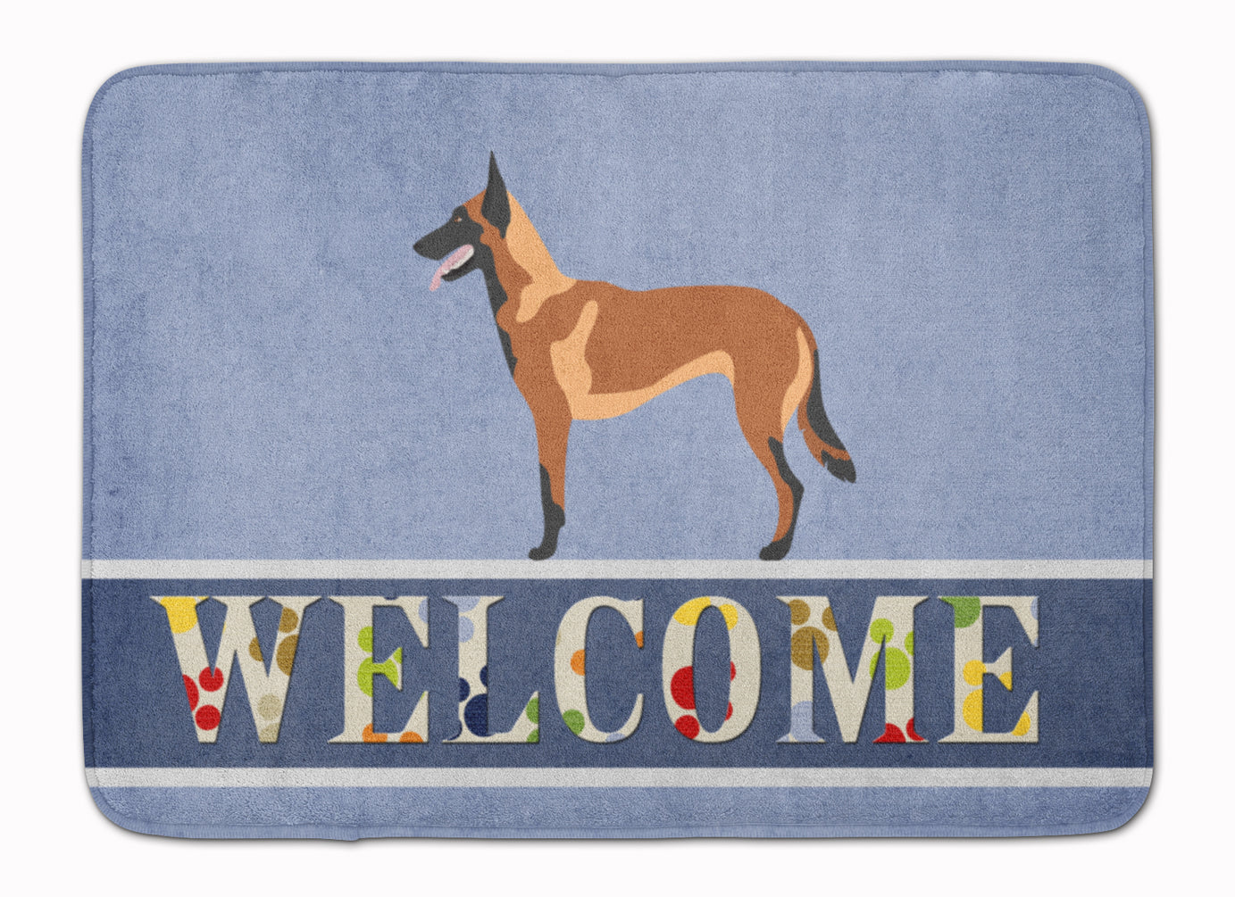 Malinois Belgian Shepherd  Machine Washable Memory Foam Mat BB8332RUG - the-store.com