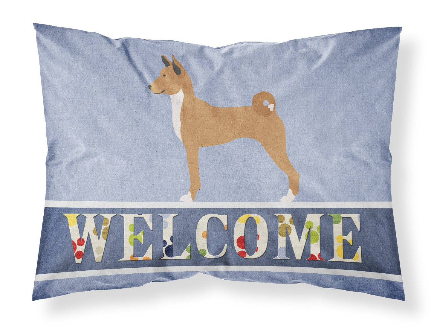 Telomian Welcome Fabric Standard Pillowcase BB8333PILLOWCASE by Caroline's Treasures