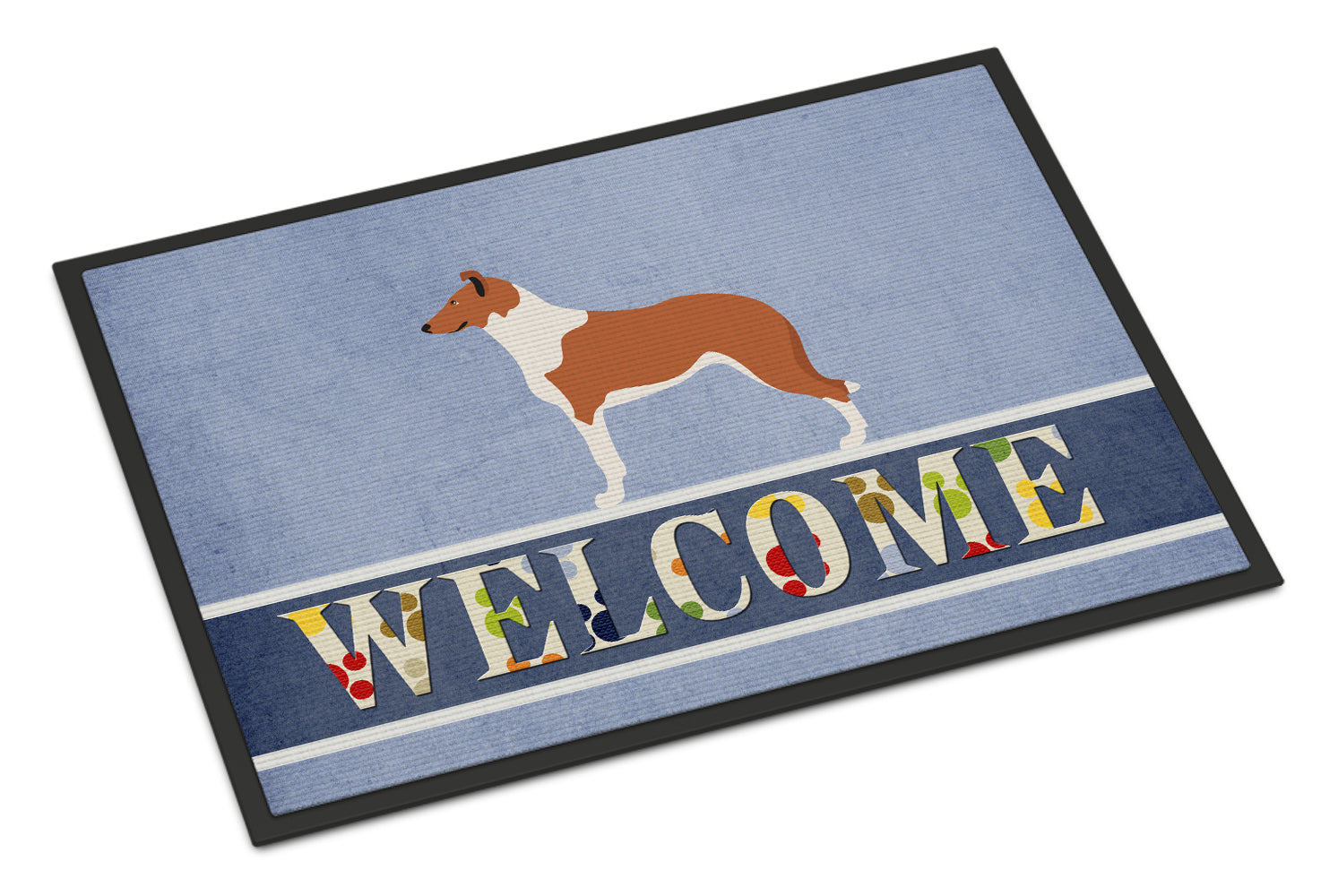 Smooth Collie Welcome Indoor or Outdoor Mat 18x27 BB8342MAT - the-store.com