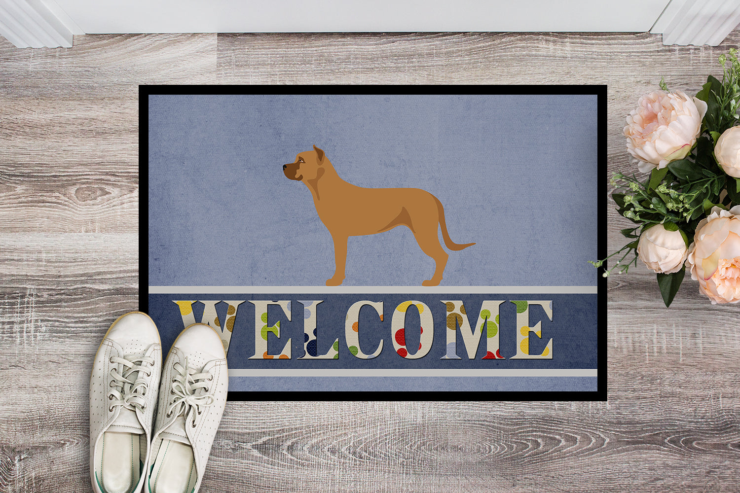 Alano Espanol Spanish Bulldog Indoor or Outdoor Mat 18x27 BB8344MAT - the-store.com