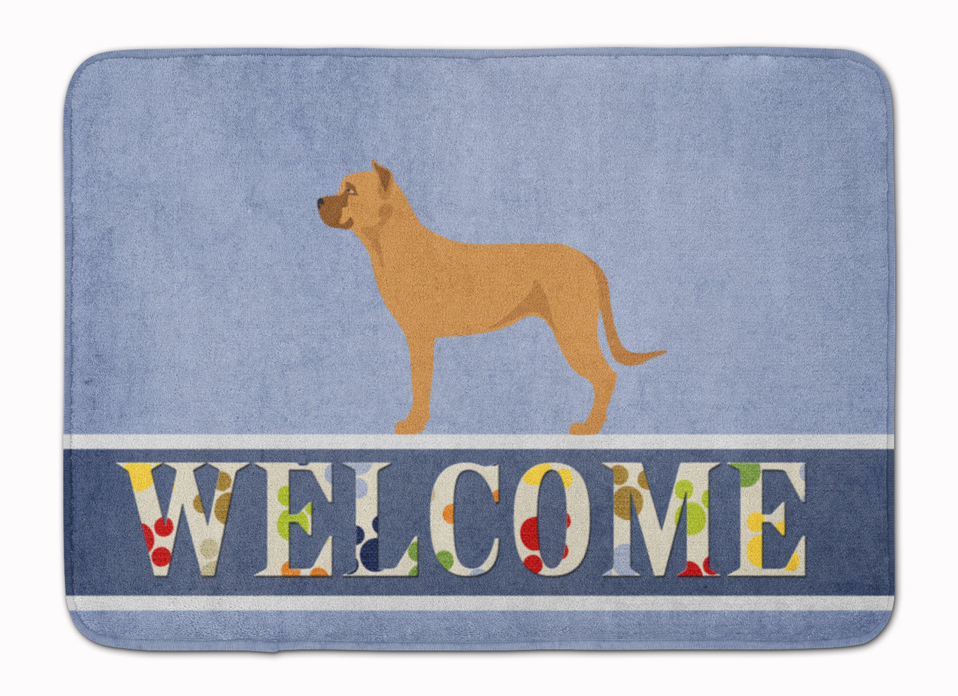 Alano Espanol Spanish Bulldog Machine Washable Memory Foam Mat BB8344RUG - the-store.com