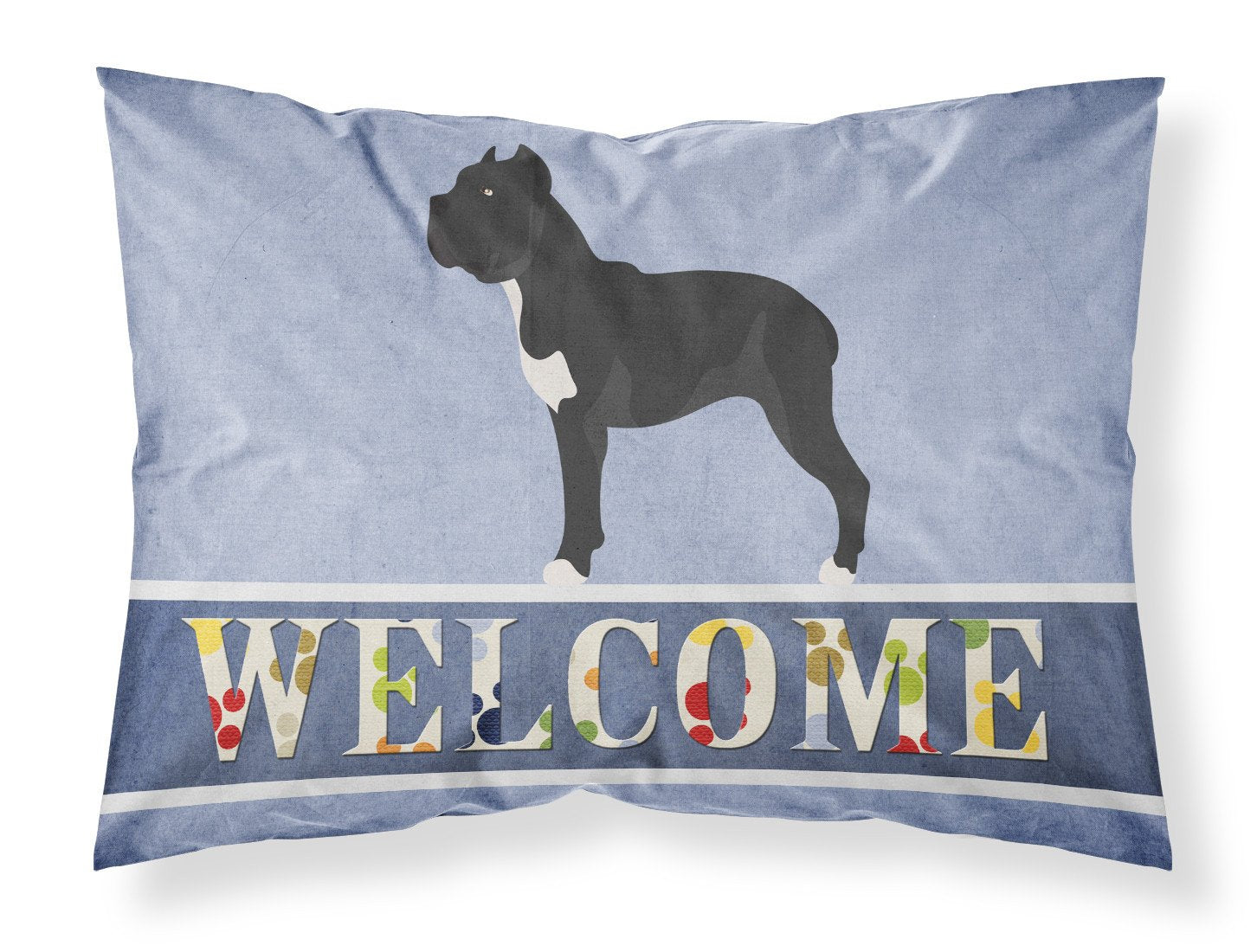 Cane Corso Welcome Fabric Standard Pillowcase BB8345PILLOWCASE by Caroline's Treasures