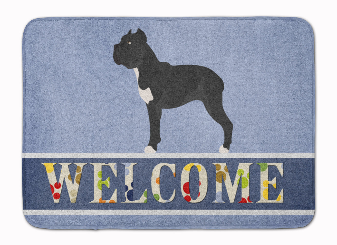 Cane Corso Welcome Machine Washable Memory Foam Mat BB8345RUG - the-store.com