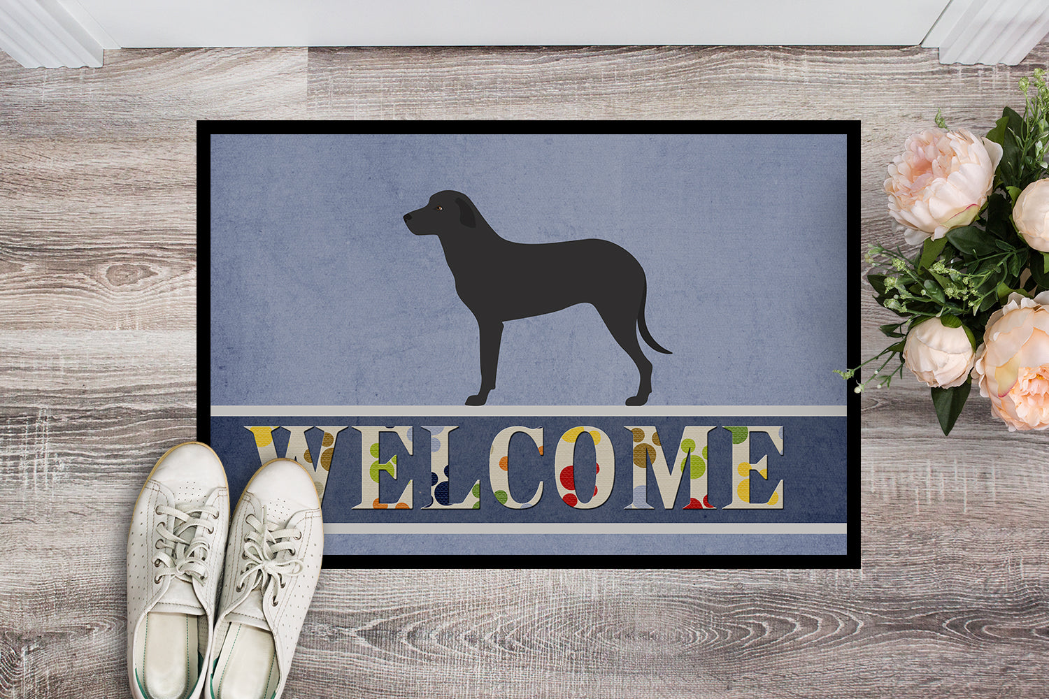 Majorca Shepherd Dog Indoor or Outdoor Mat 18x27 BB8346MAT - the-store.com