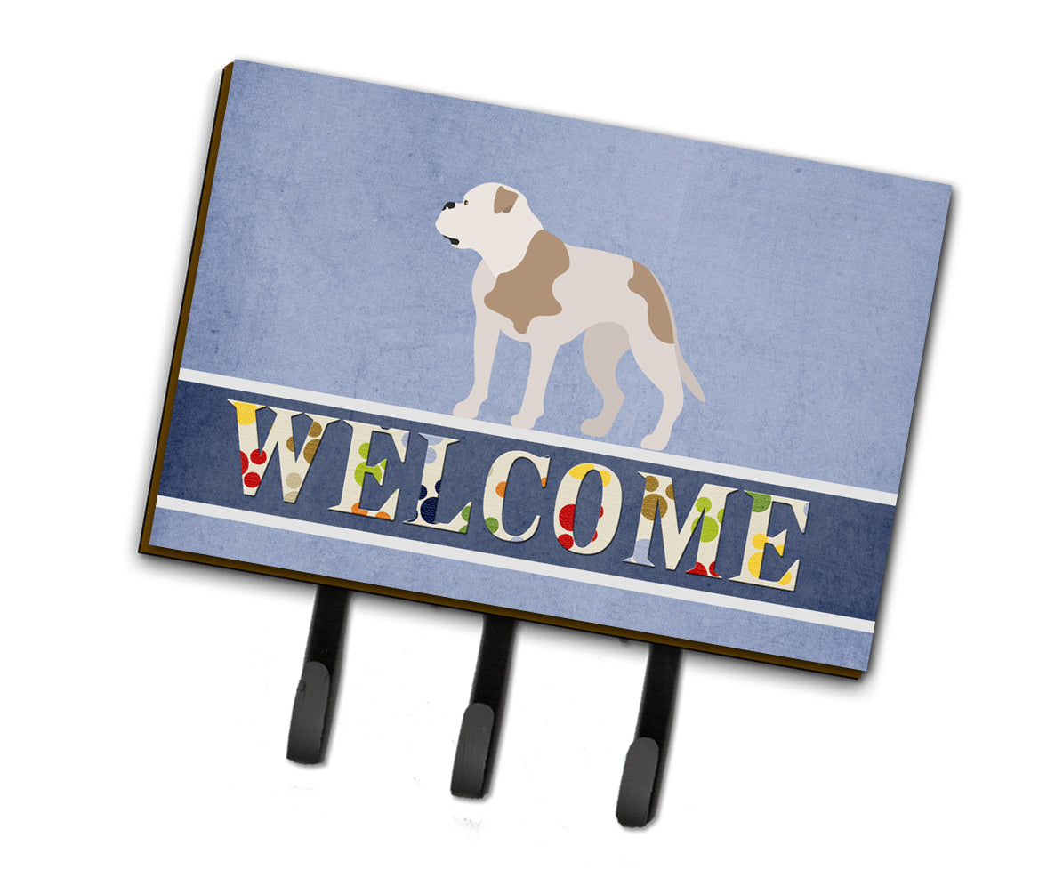 American Bulldog Welcome Leash or Key Holder BB8348TH68  the-store.com.