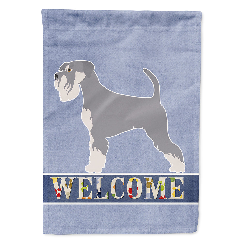 Schnauzer Welcome Flag Canvas House Size BB8350CHF  the-store.com.