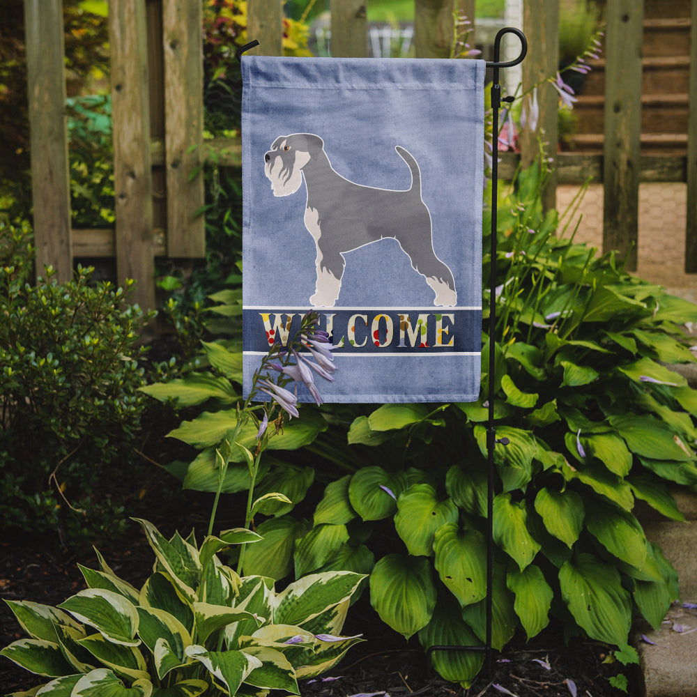 Schnauzer Welcome Flag Garden Size BB8350GF  the-store.com.