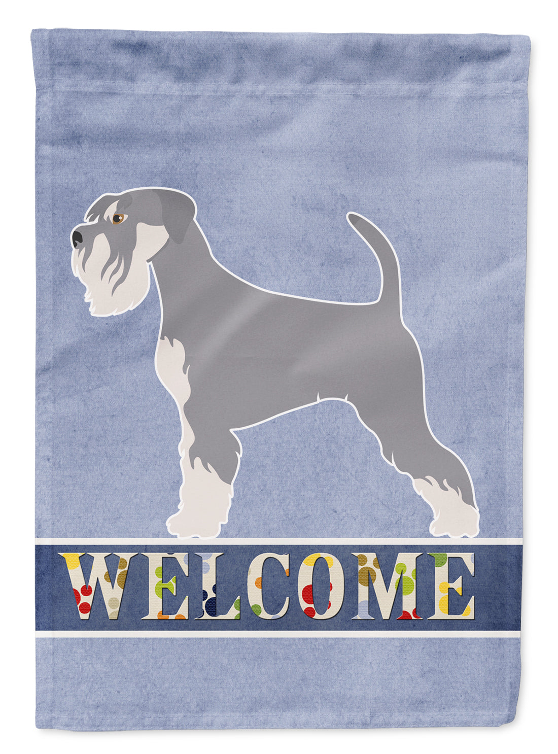 Schnauzer Welcome Flag Garden Size BB8350GF  the-store.com.