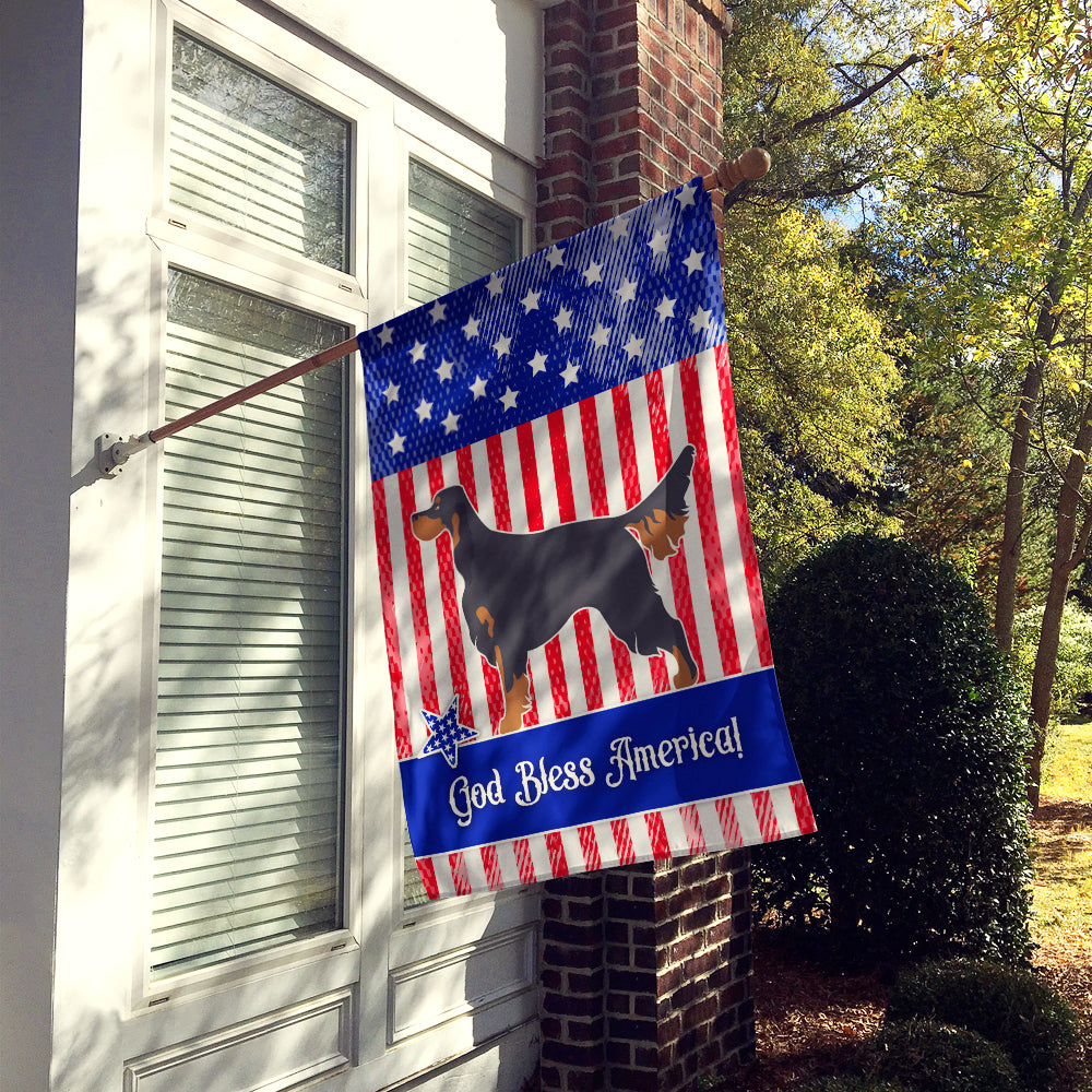 Gordon Setter American Flag Canvas House Size BB8355CHF  the-store.com.