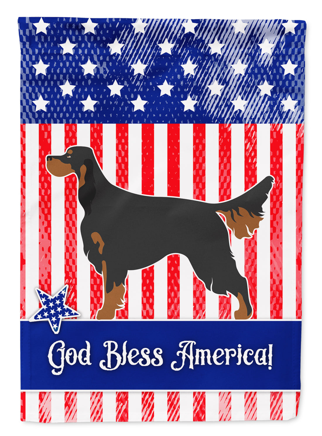 Gordon Setter American Flag Garden Size BB8355GF  the-store.com.