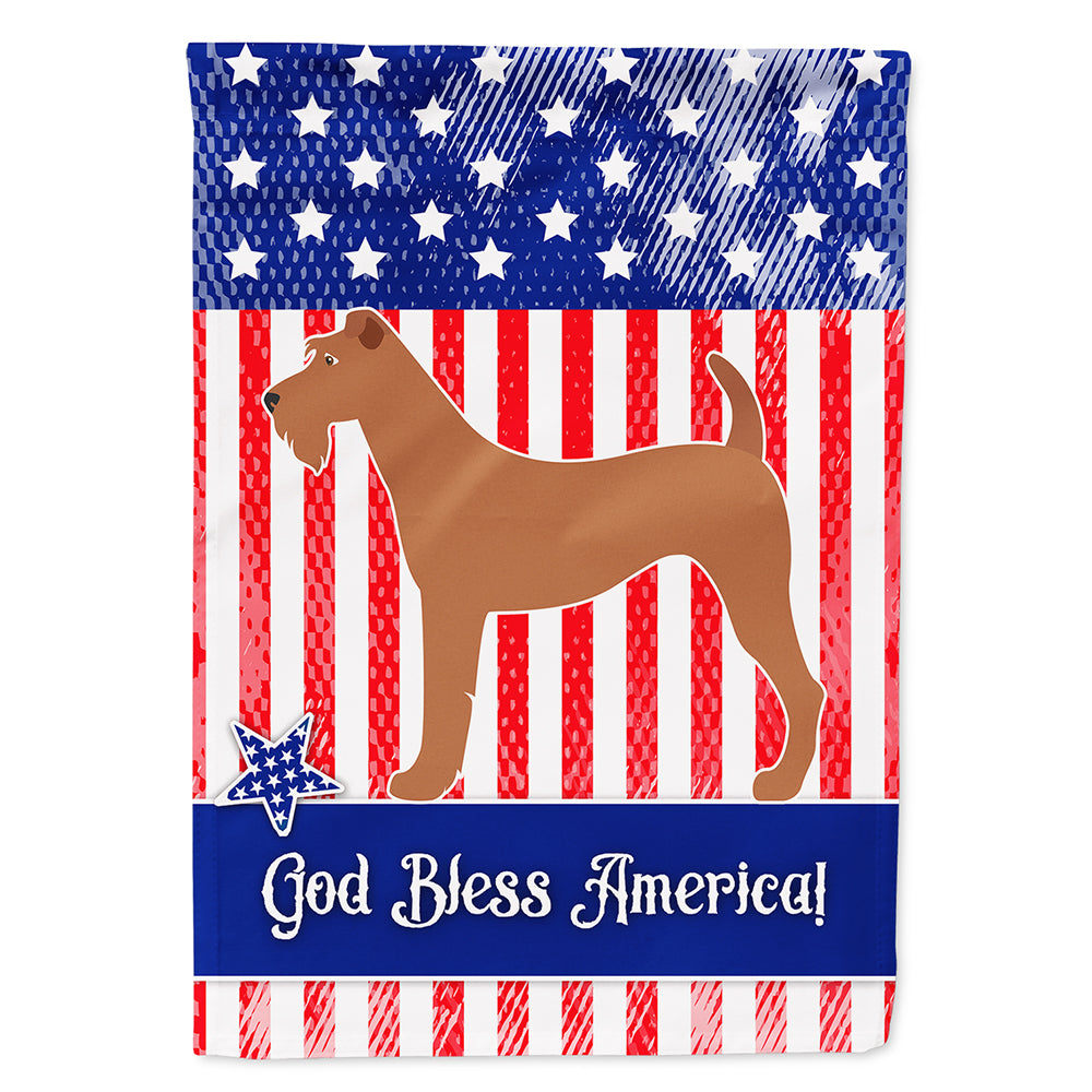 Irish Terrier American Flag Canvas House Size BB8357CHF  the-store.com.