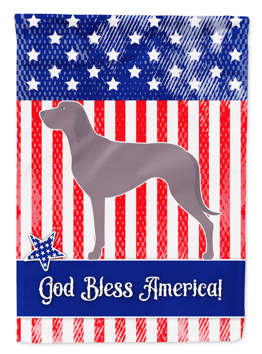 Weimaraner American Flag Garden Size BB8361GF  the-store.com.