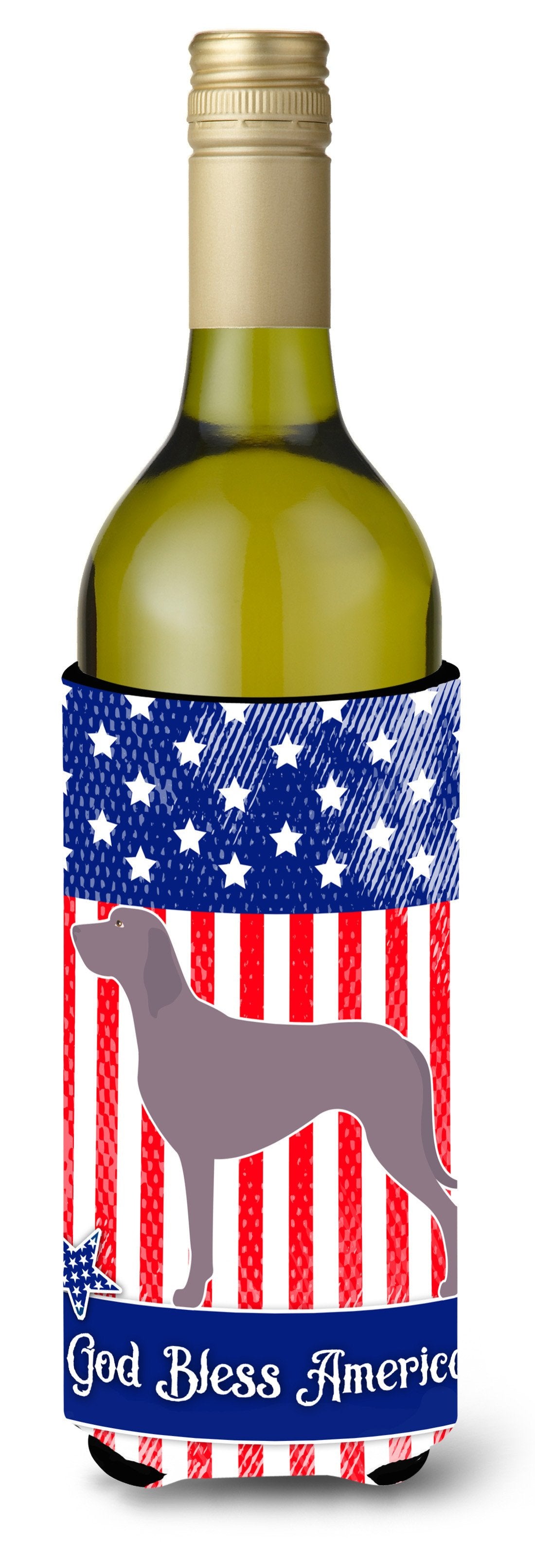 Weimaraner American Wine Bottle Beverge Insulator Hugger BB8361LITERK by Caroline's Treasures