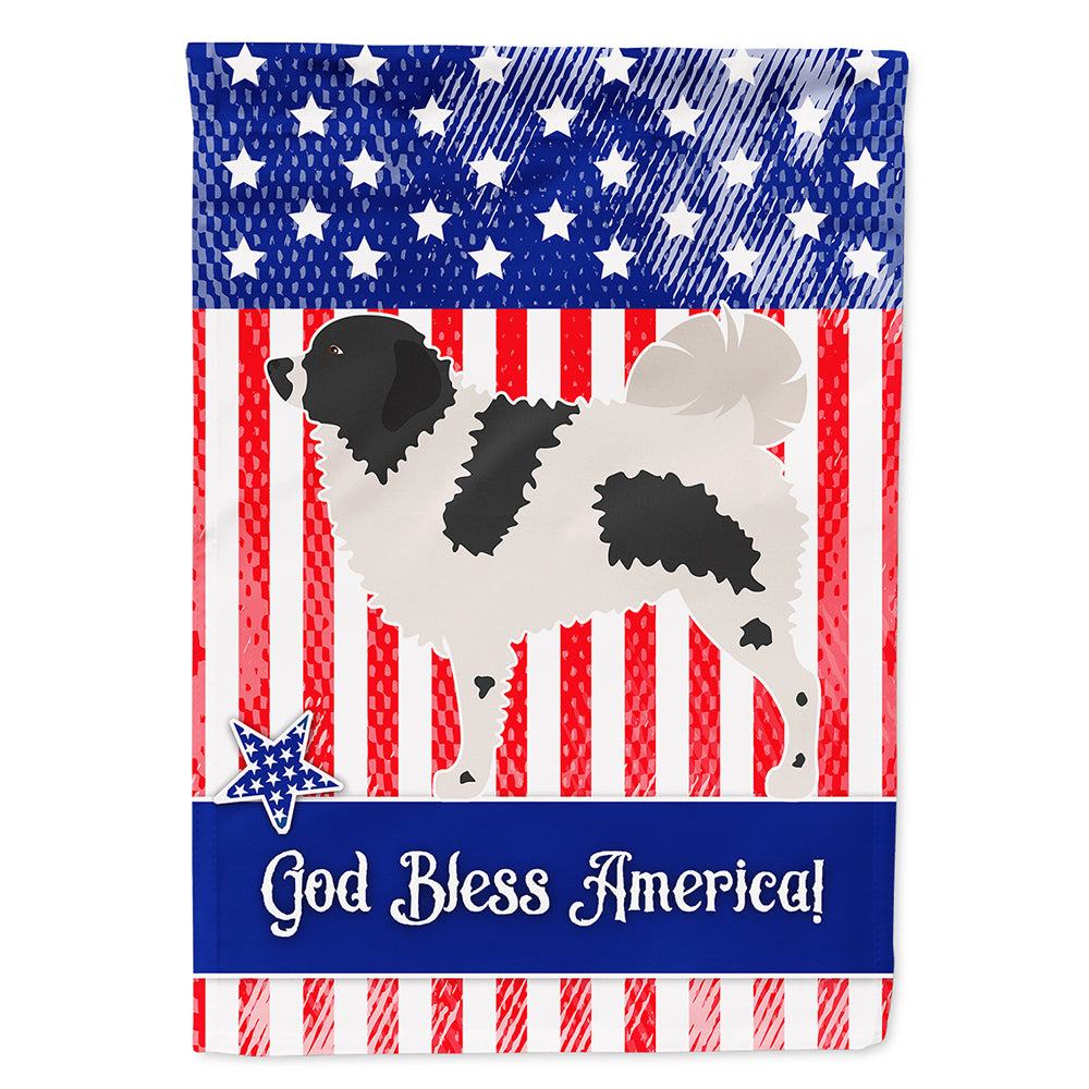 Wetterhoun Frisian Water Dog American Flag Canvas House Size BB8363CHF  the-store.com.