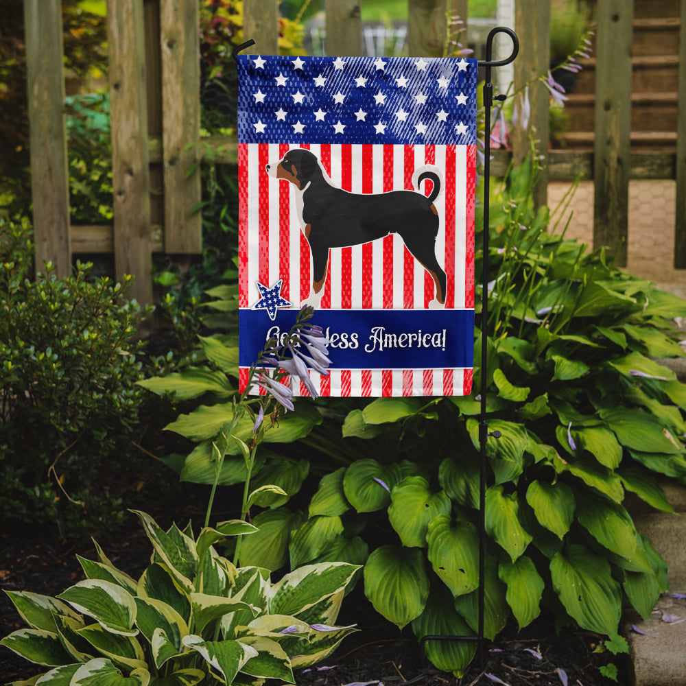 Appenzeller Sennenhund American Flag Garden Size BB8369GF  the-store.com.