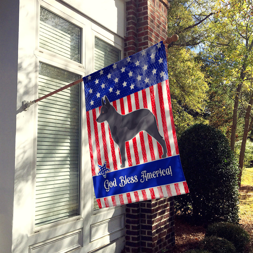 Australian Cattle Dog American Flag Canvas House Size BB8370CHF  the-store.com.